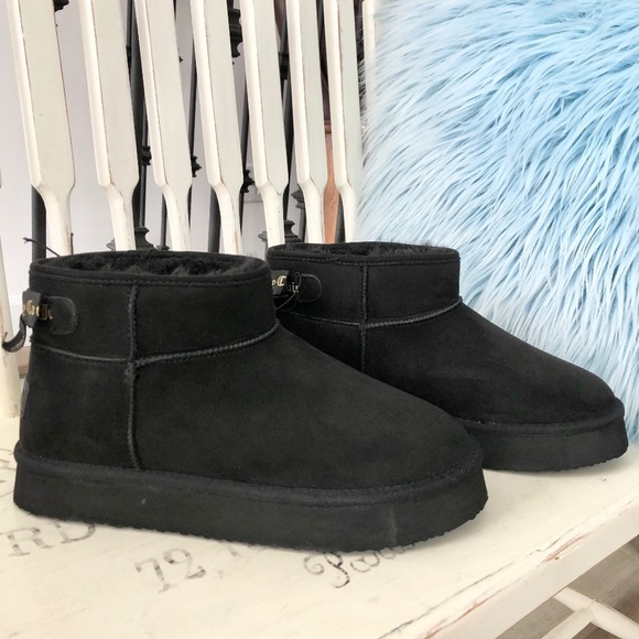 Juicy Couture, Womens Olden Mini Platform Faux Suede Boots, Pull On, Size 9, NEW - Picture 5 of 16